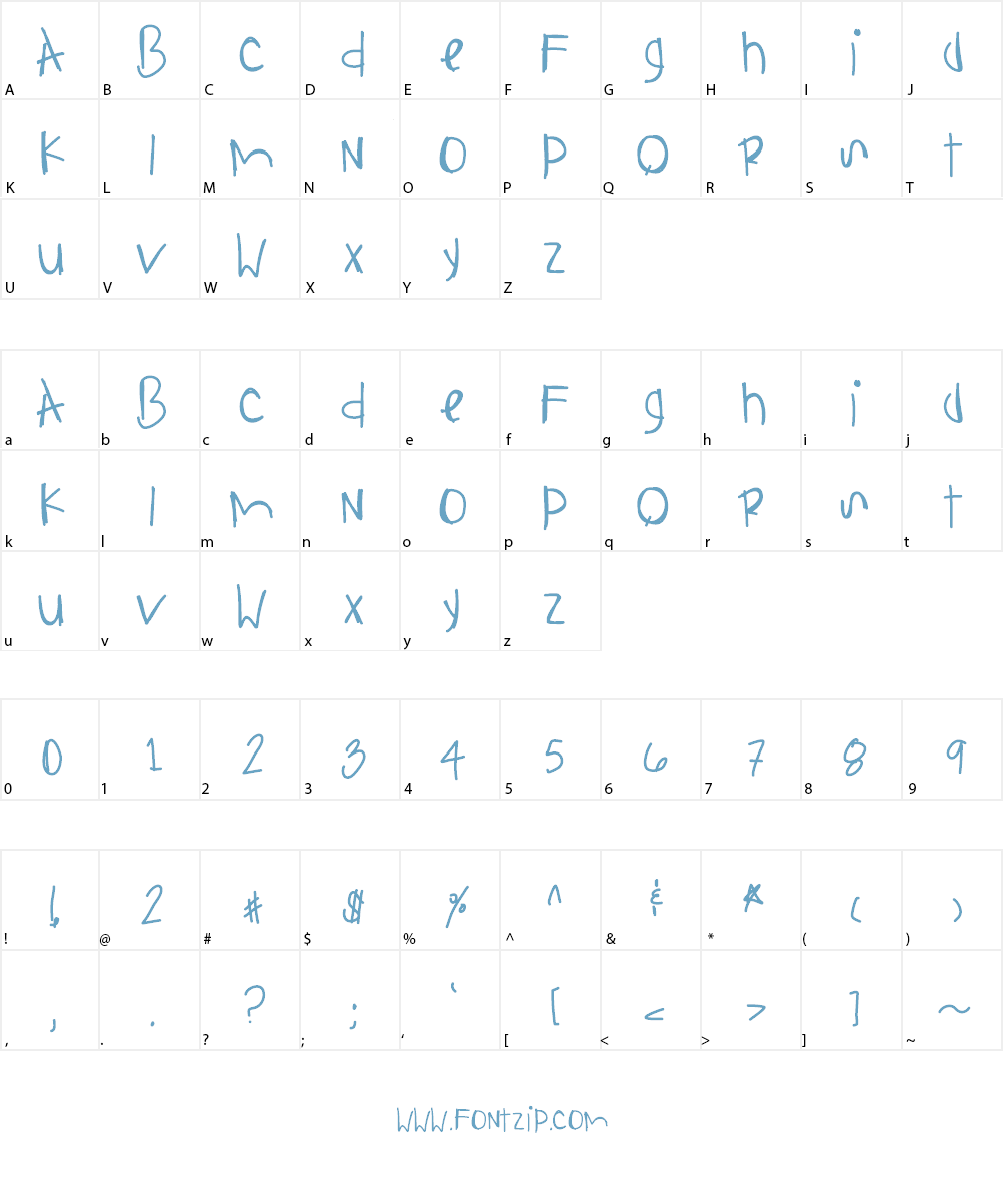 AnythingIsPossible Font Character