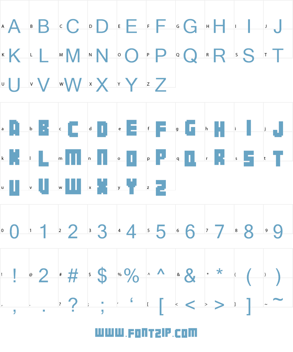 Botsmatic Demo Font Character