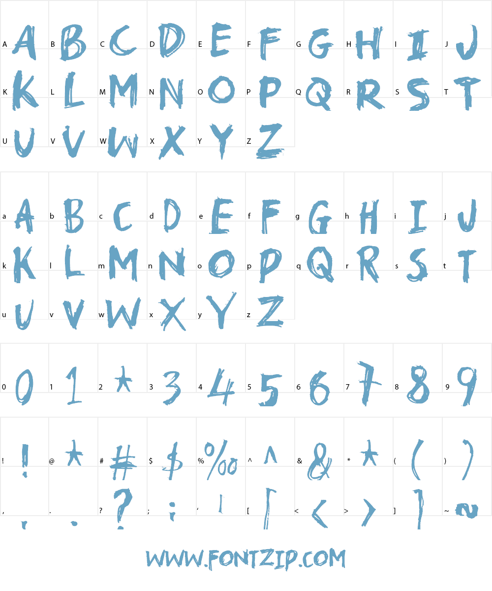 Troublemarker DEMO Font Character