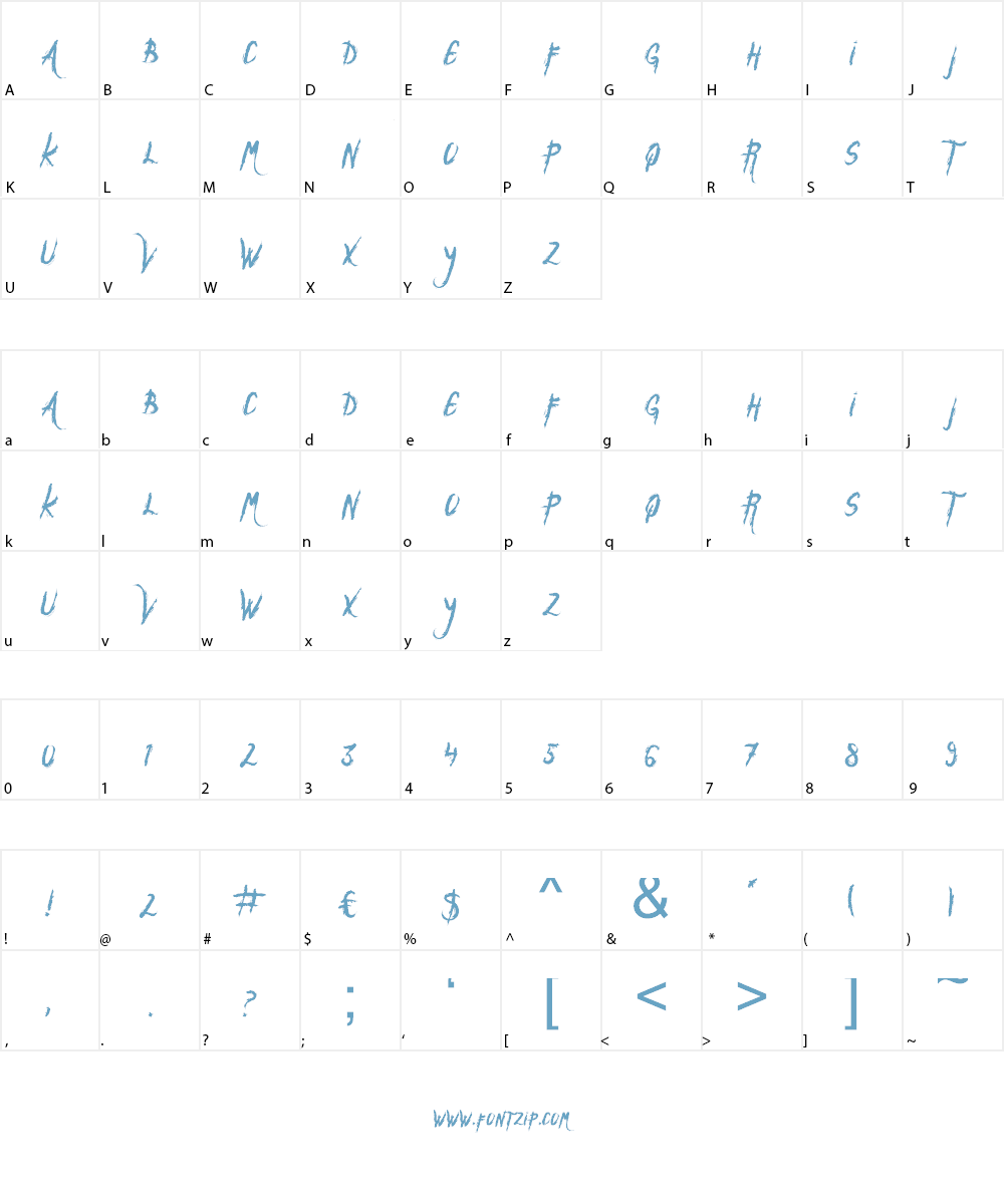Gasrock Font Character