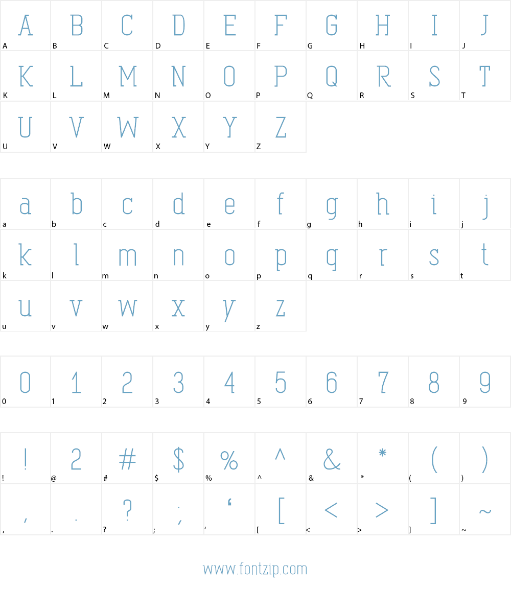 Oval_Egyptian Font Character