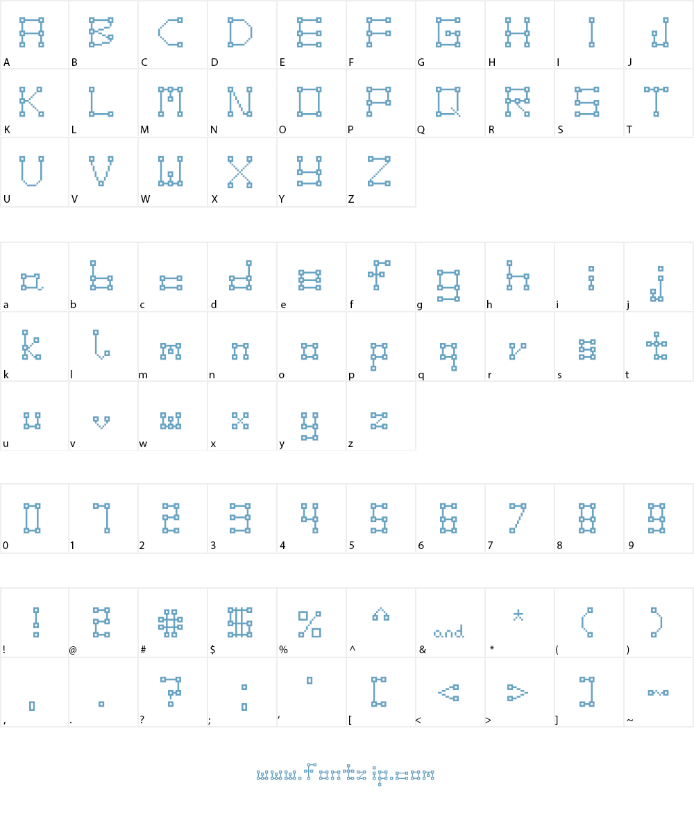 Bridge Font Character