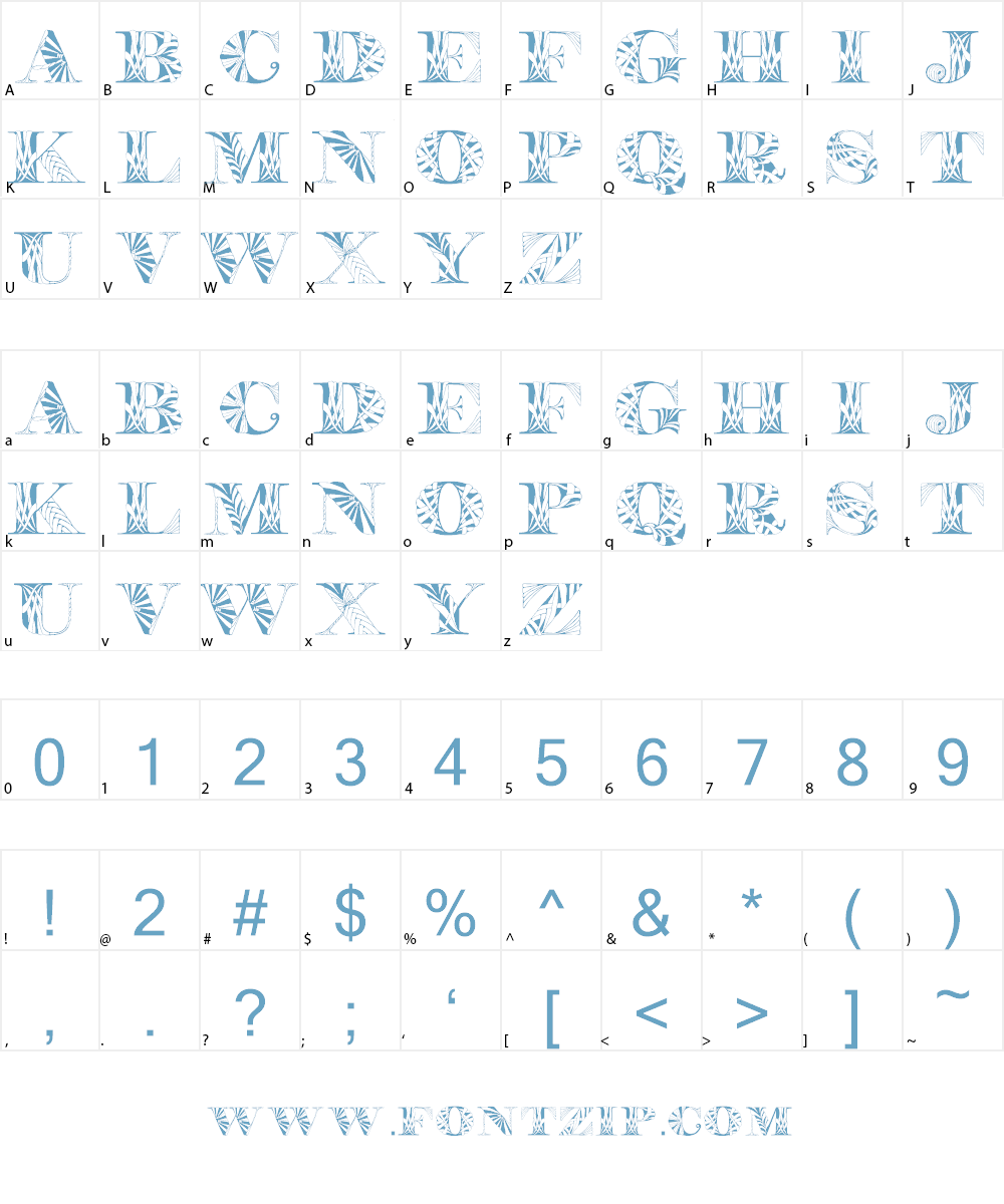 Portabell Font Character