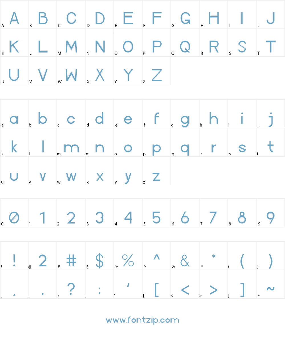 AvenueX Font Character