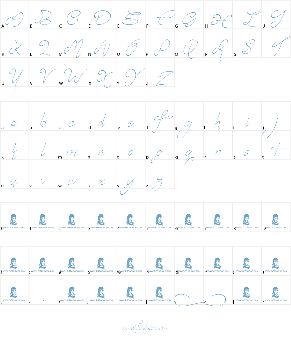 Elyse Font Character