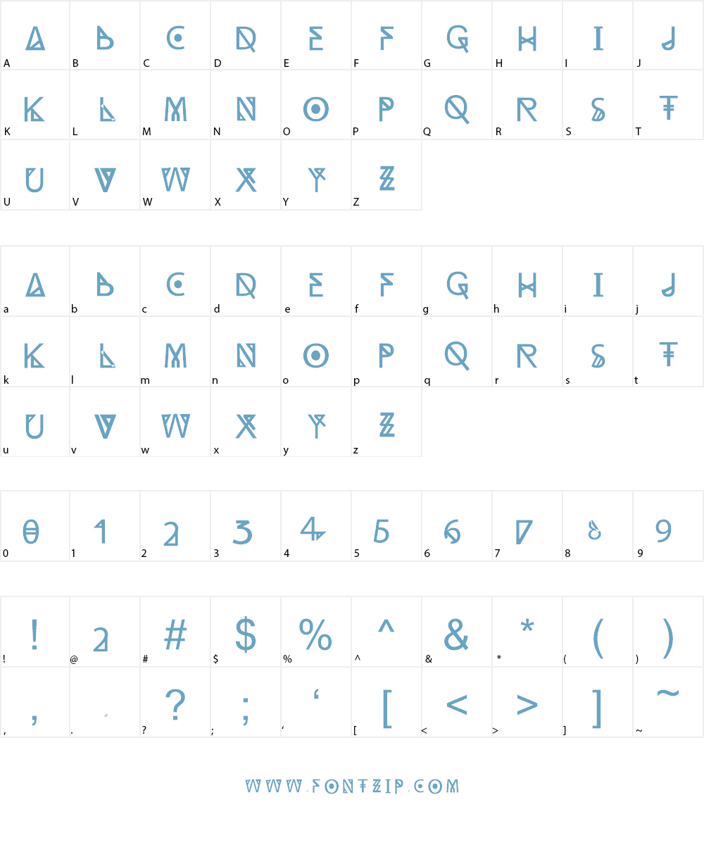 Ambient Font Character