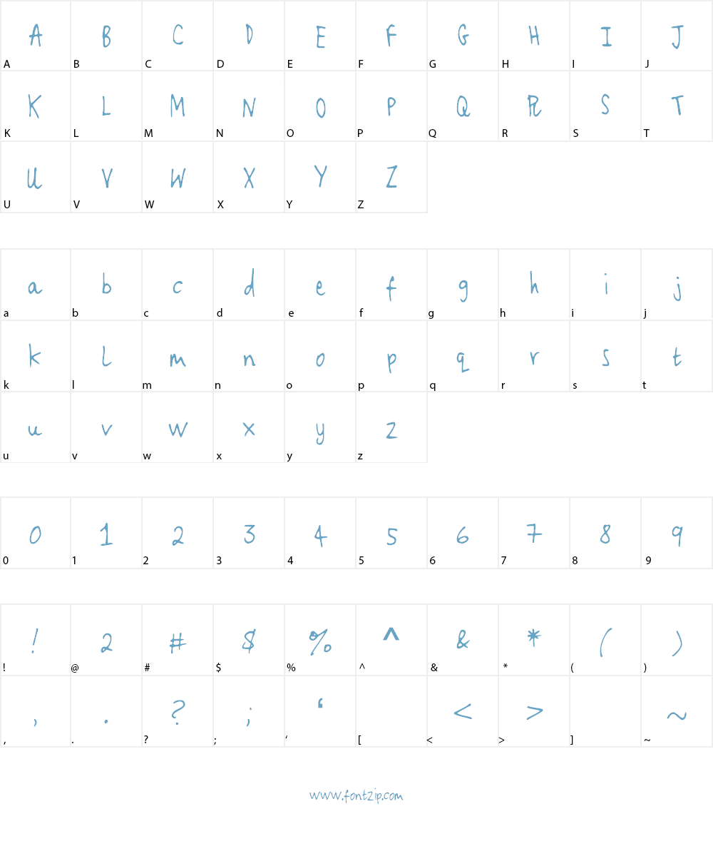 WeNeedAnEscapePlan-mia Font Character