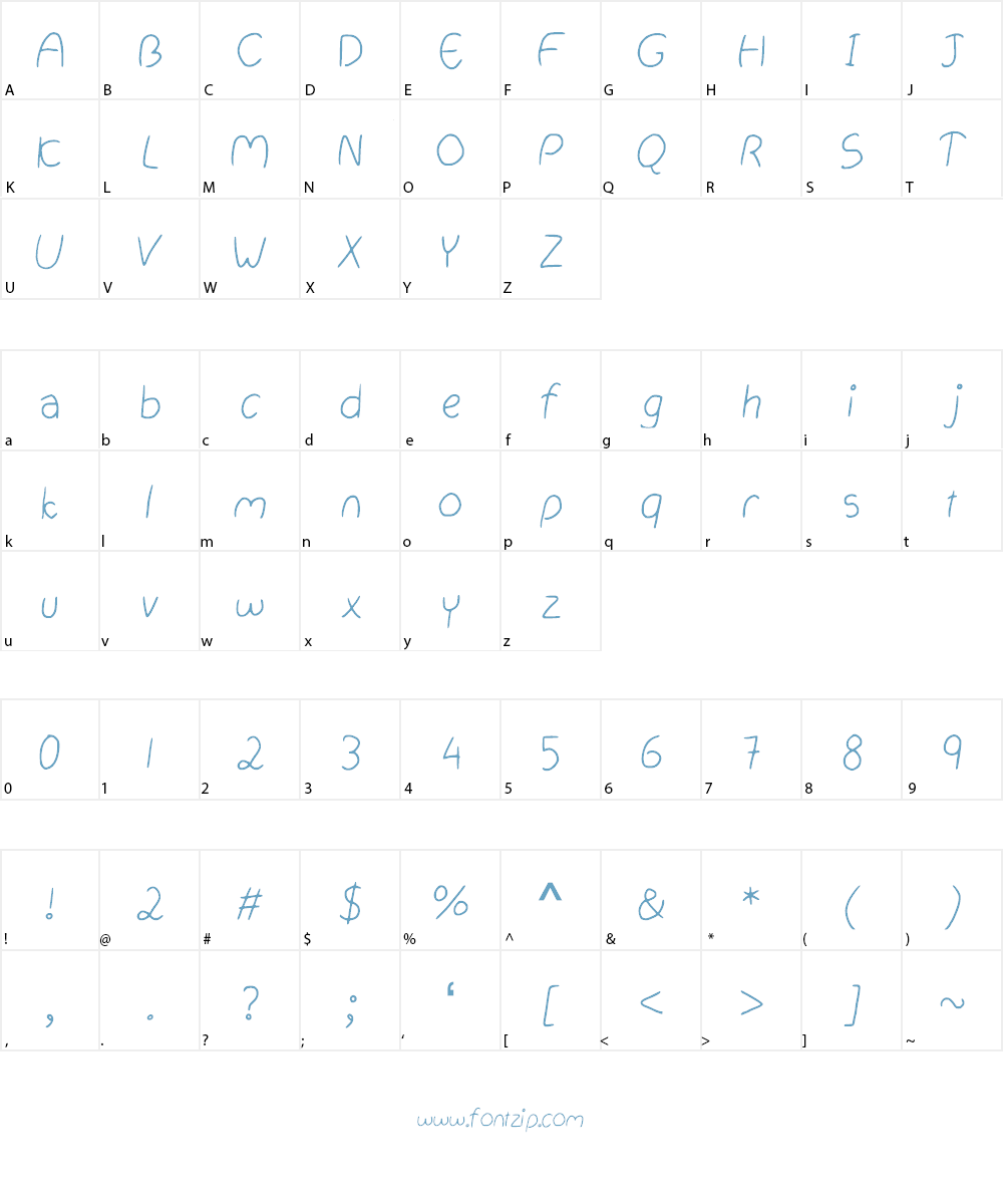 Chubby_Bunny Font Character