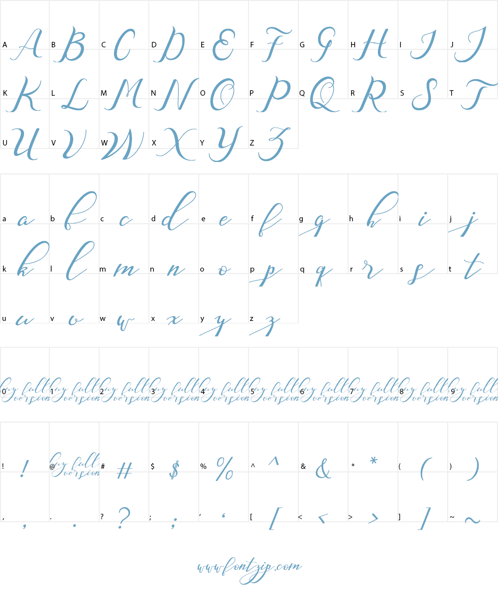Nazeefa Font Character