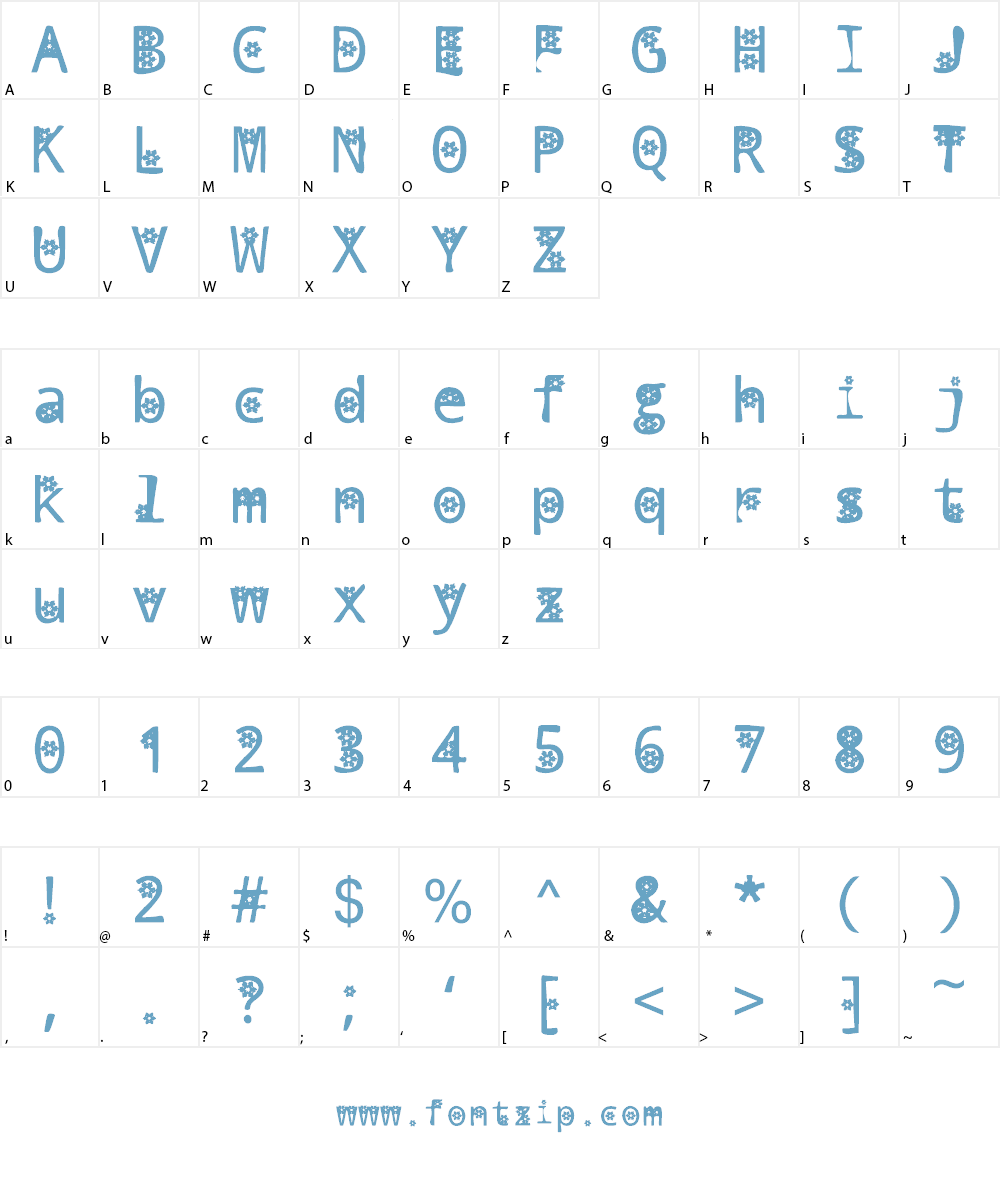 decoria Font Character