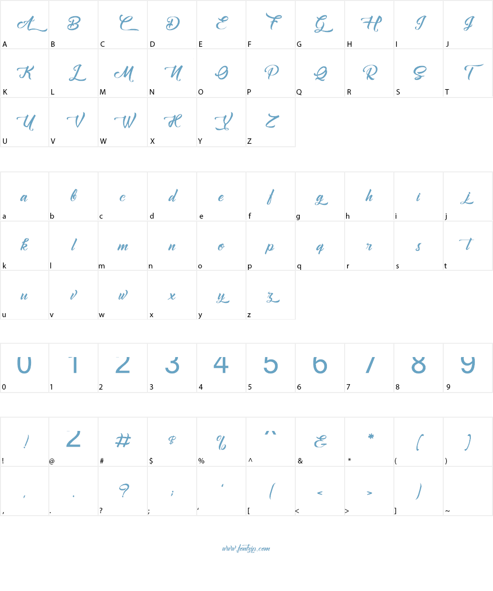Amontillado Font Character