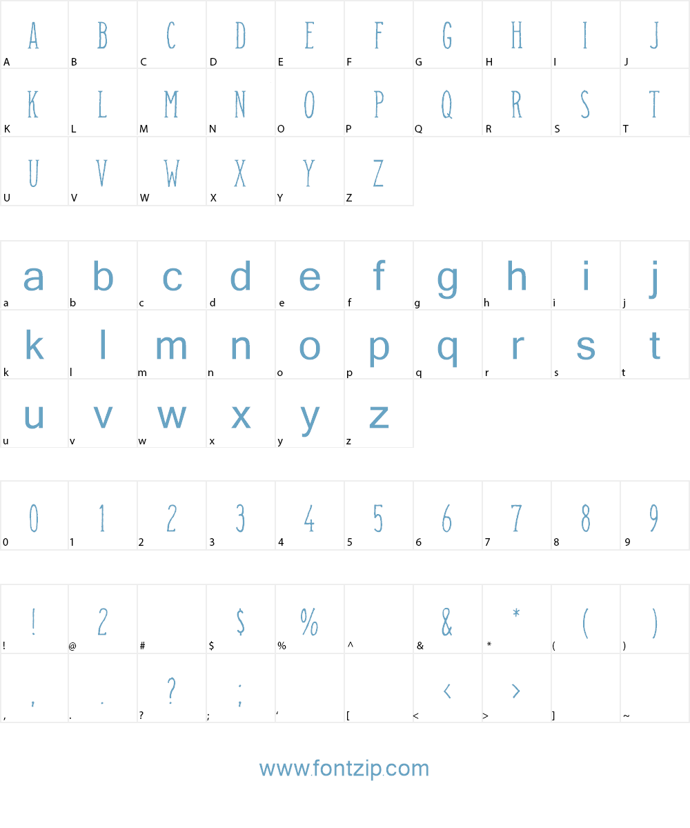 Camargue Serif Font Character