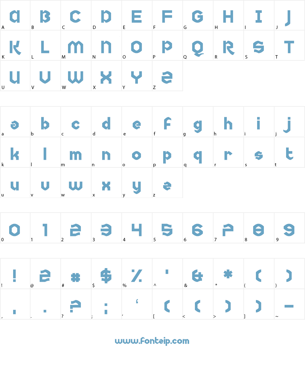 Uncopyrightable Font Character