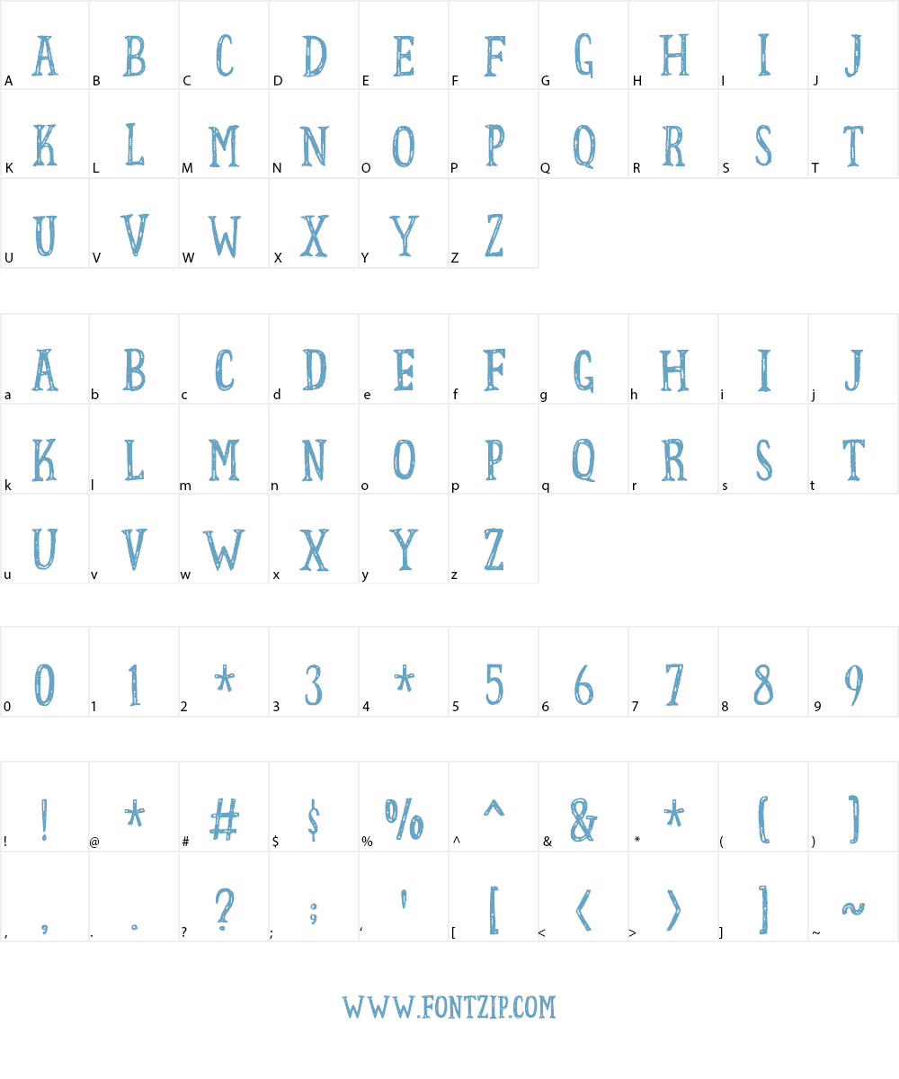 Fortunate DEMO Font Character