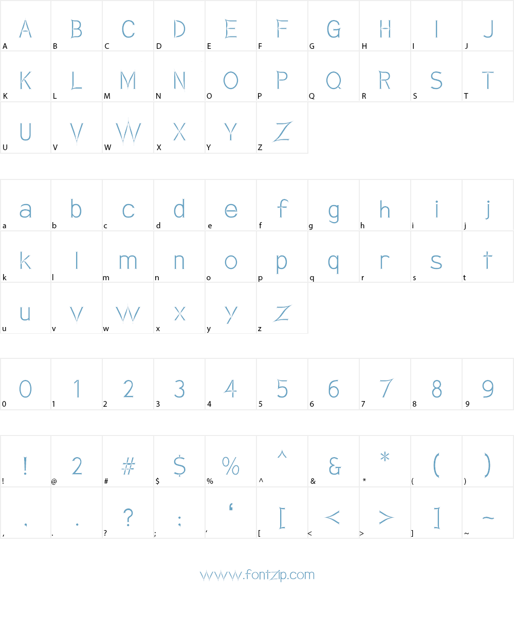 Armata Saber Font Character