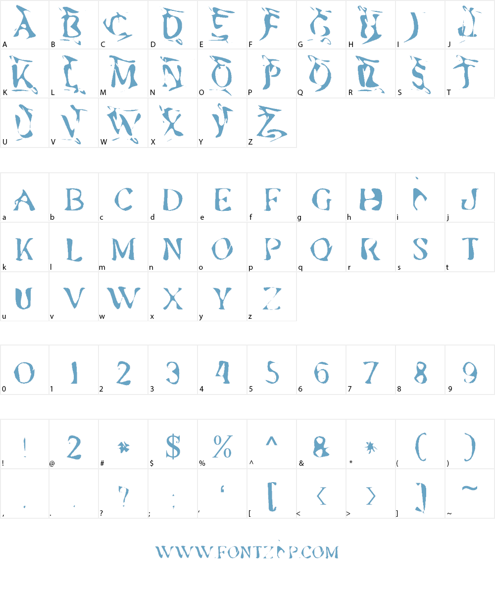 akay Font Character