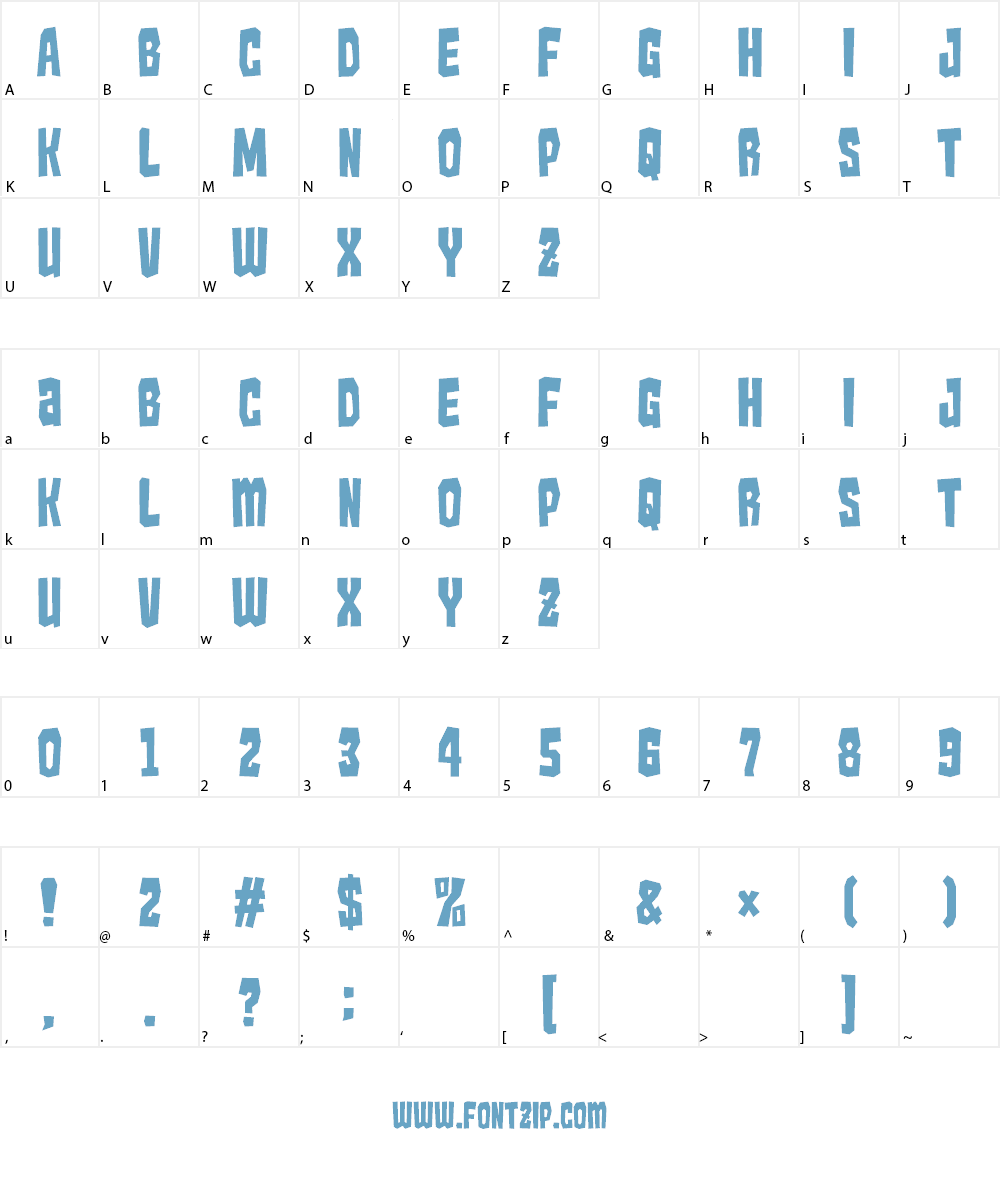 Kaiju Monster__G Font Character