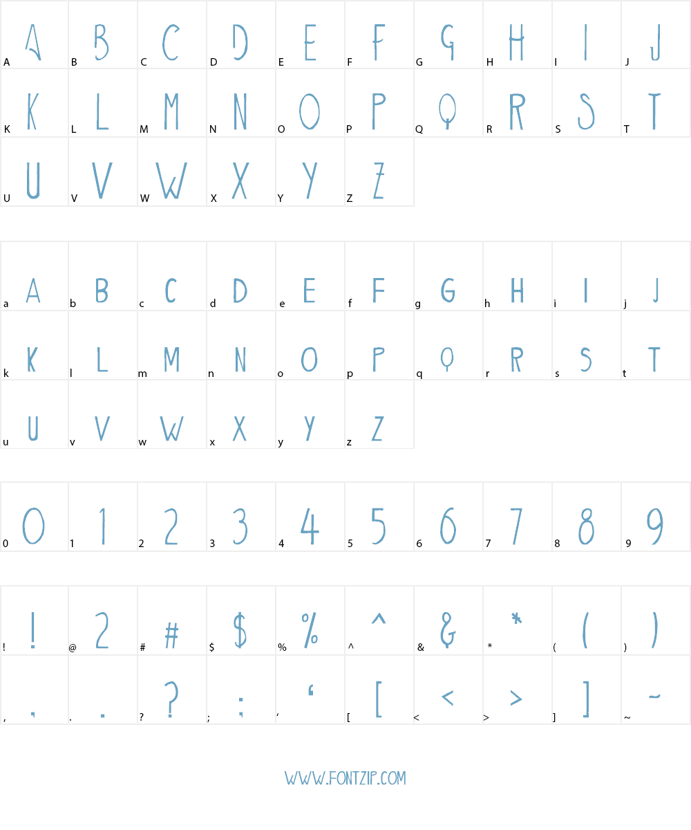 Aiden Font Character