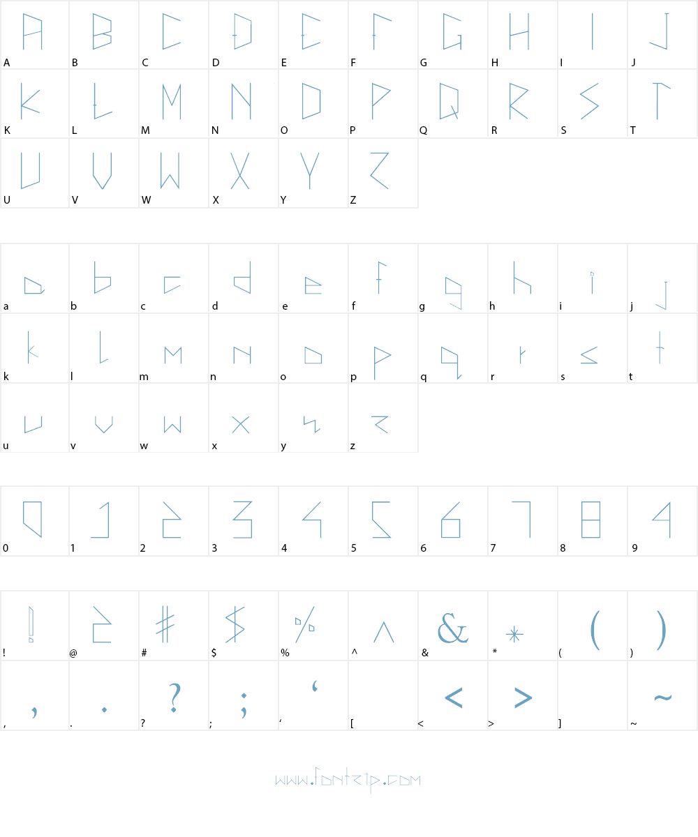 la magie Font Character