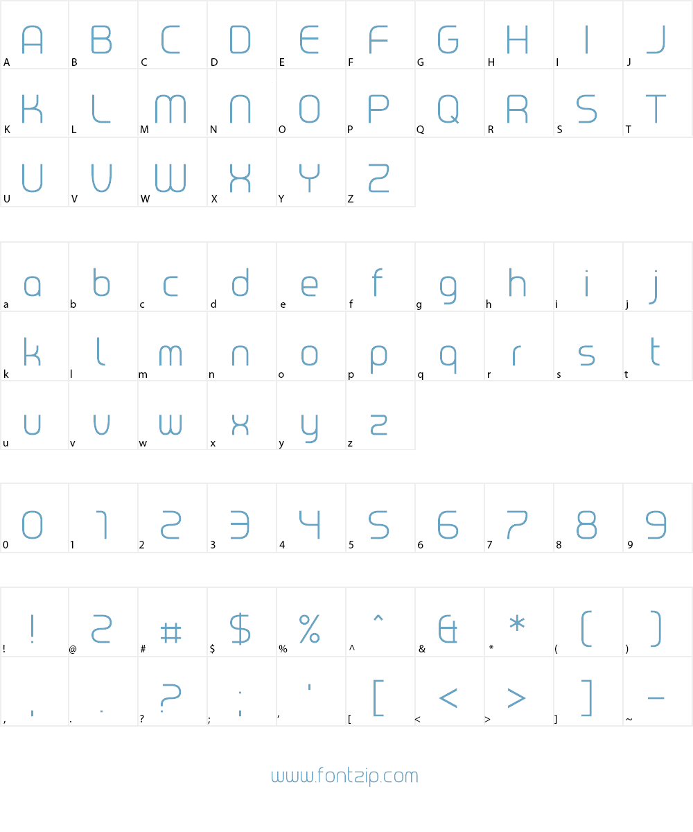 Chrobot Font Character