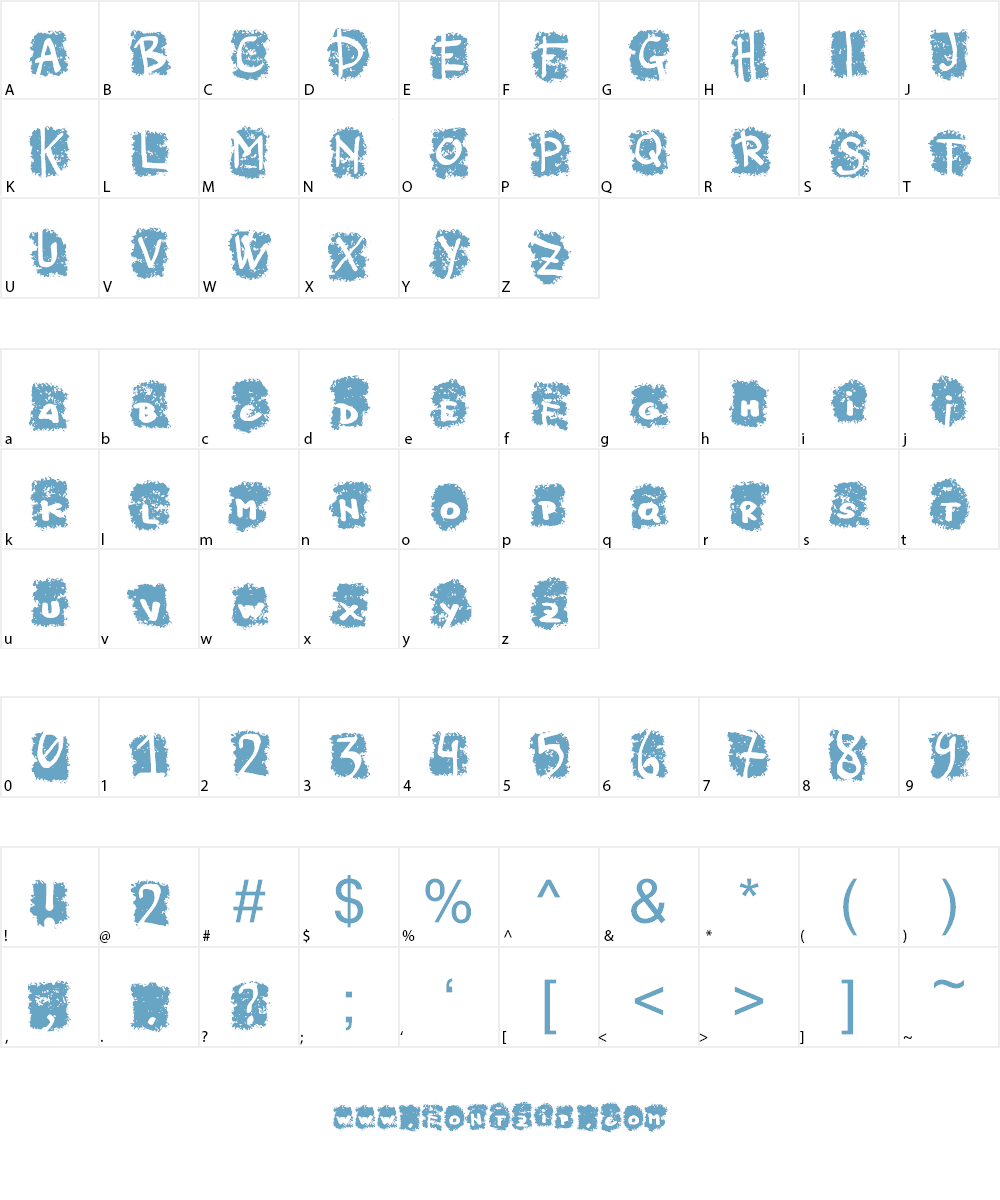 Negative_Frequences Calligraphr Font Character