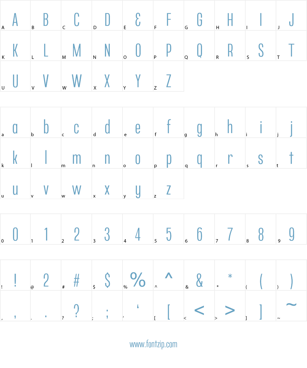 Rotan Font Character