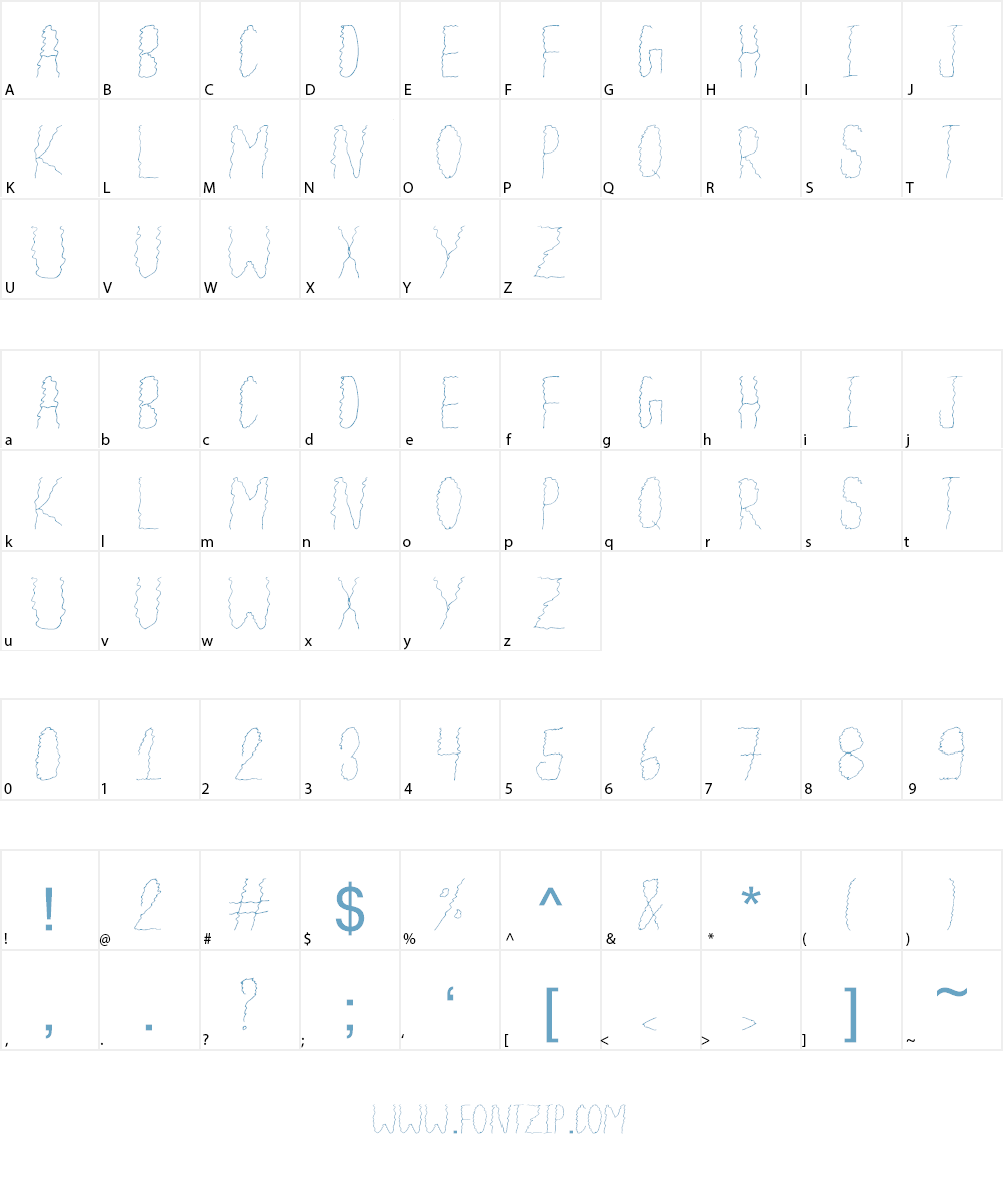 Aaric Font Character