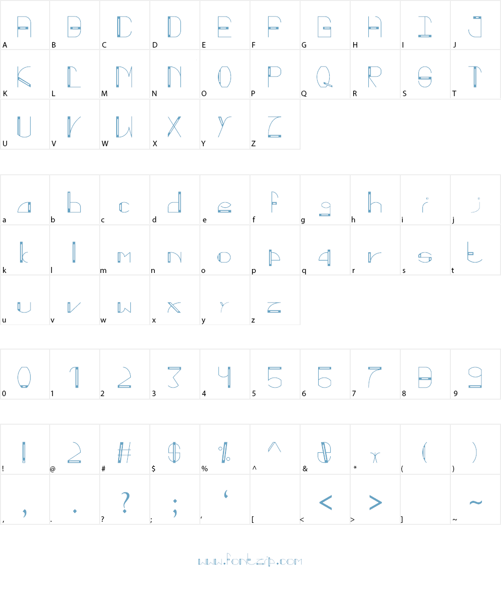 fiction Font Character