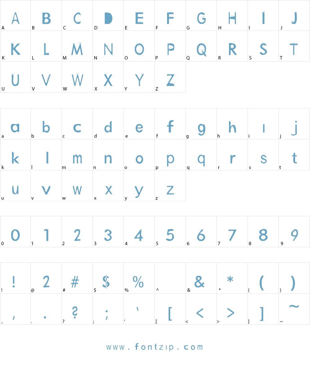 Maydana Ika Putri Font Character