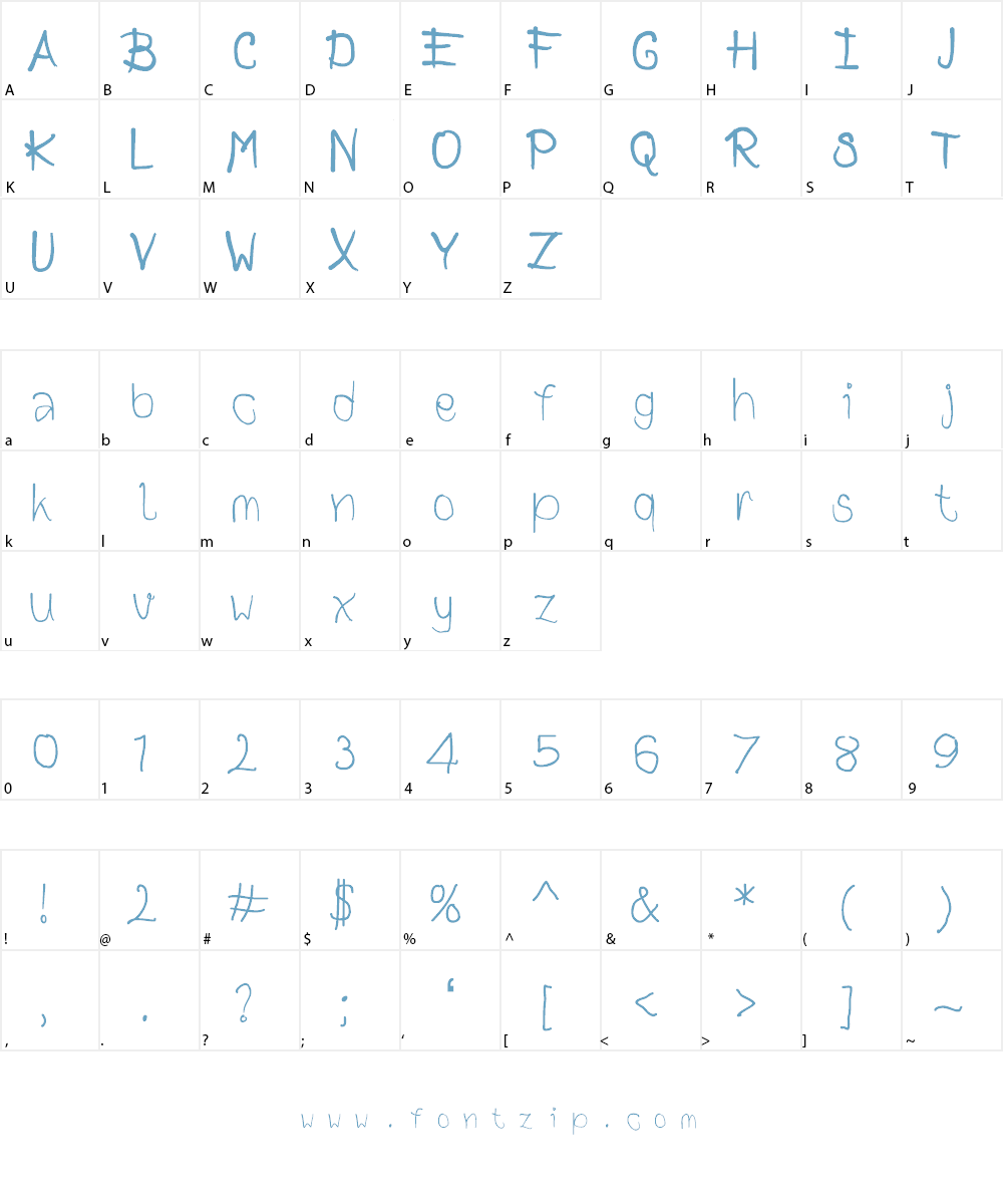 Farezza Font Character