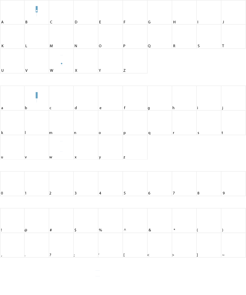 Keyboard Chord Diagram Font Character