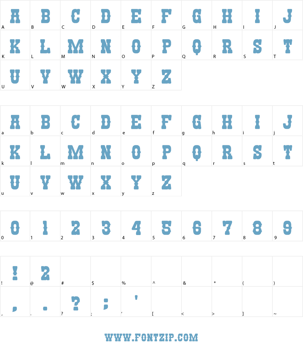 Nandaka Western Font Character