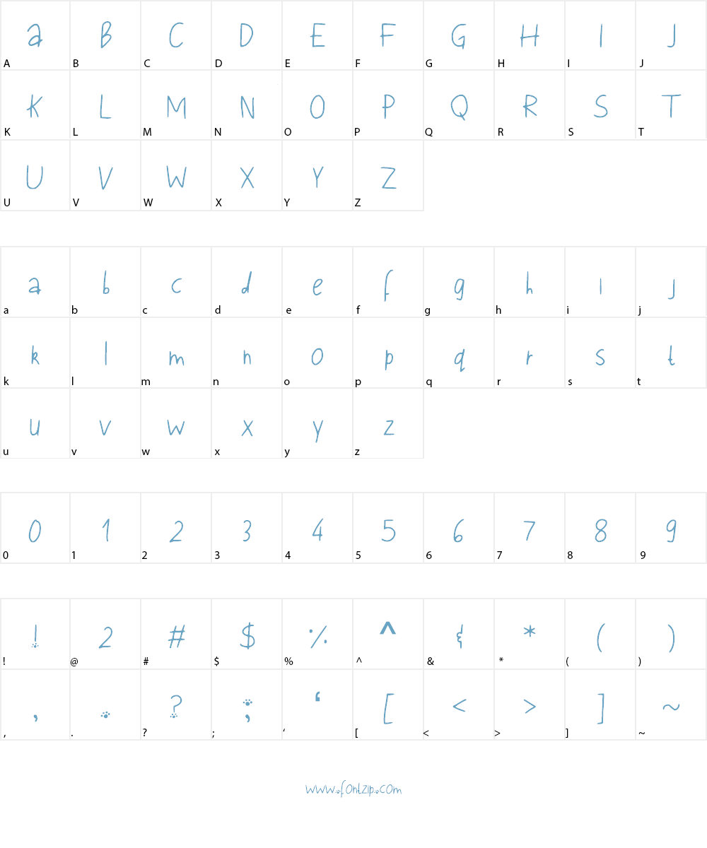 Save_the_Moon_Bears Font Character