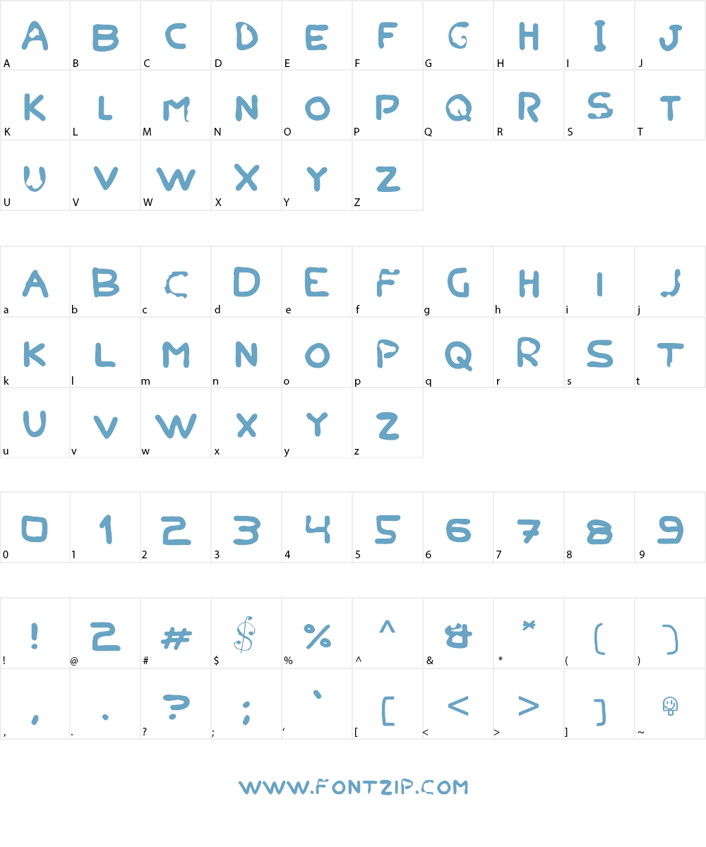Junegust Font Character