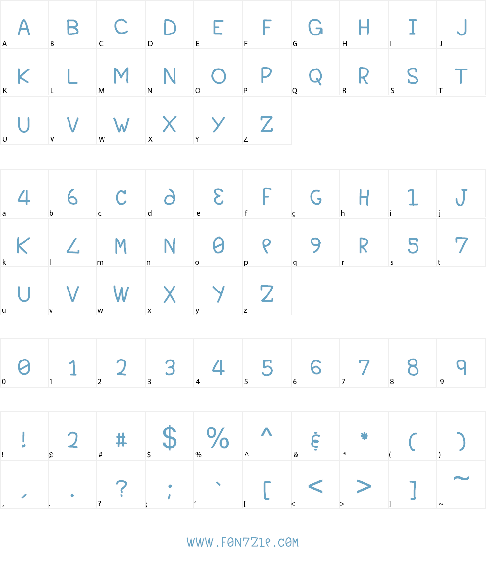 M0N0T3CHN0L0GY2407 Font Character