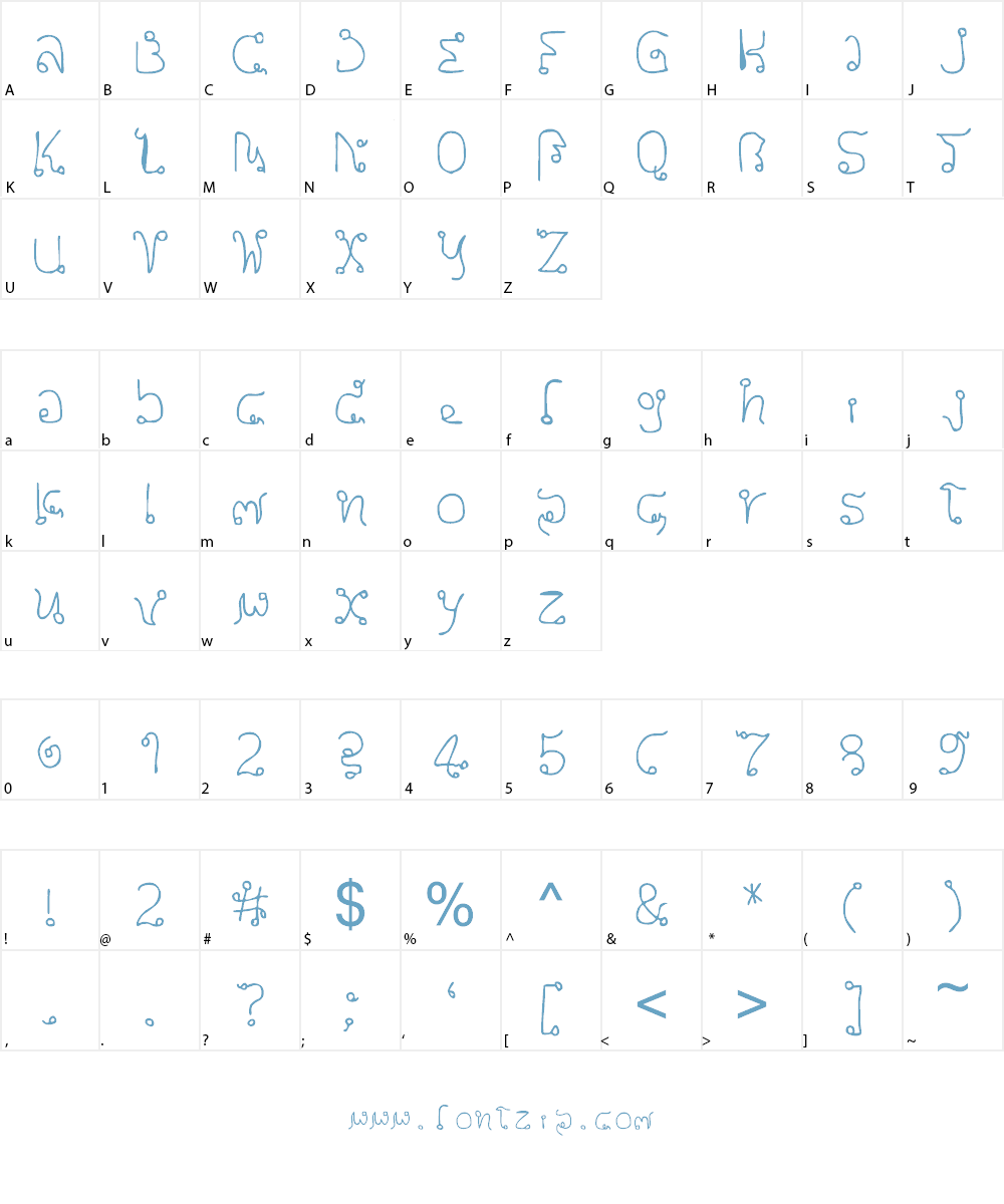 tailandia Font Character