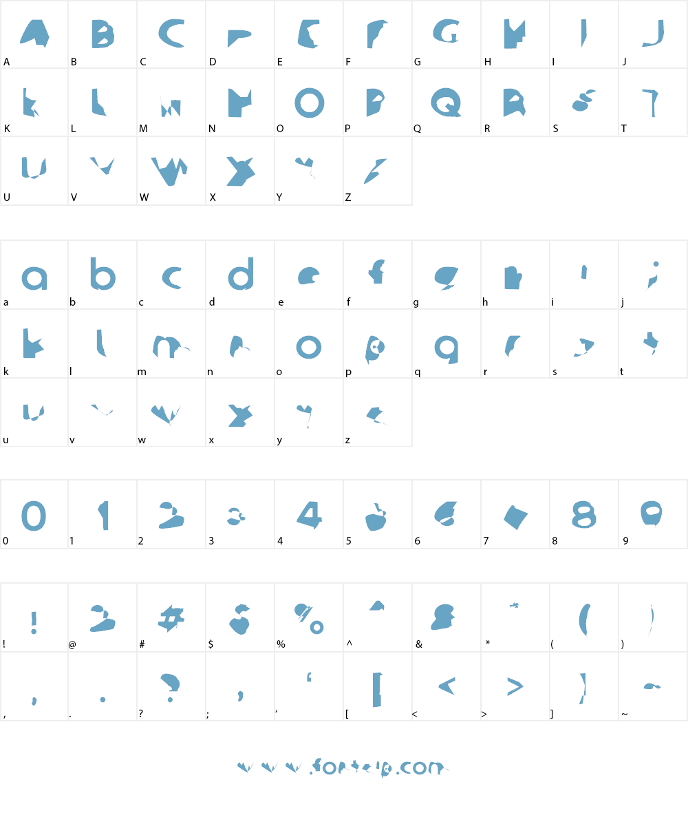 Ampere Font Character