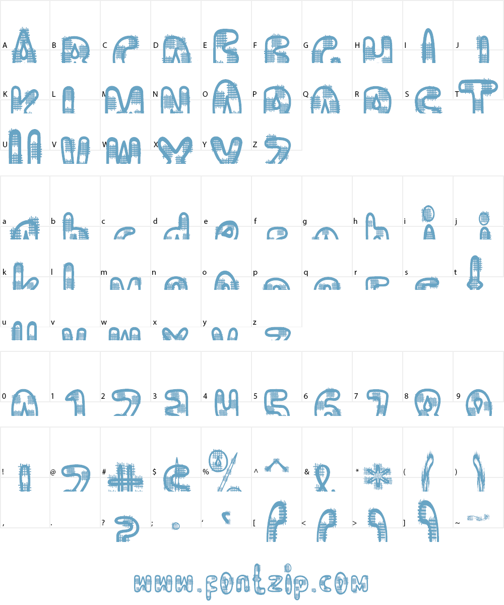 ROBACK Font Character