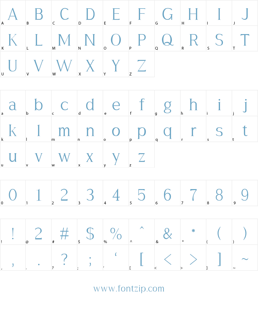 Hayashi-Serif Font Character
