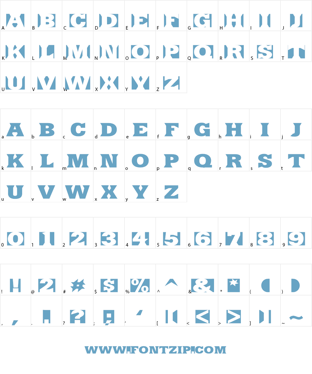 SinRazon Font Character