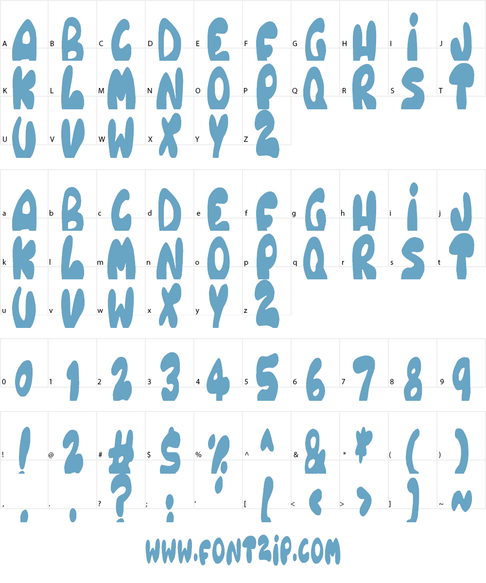 Balloonish Font Character