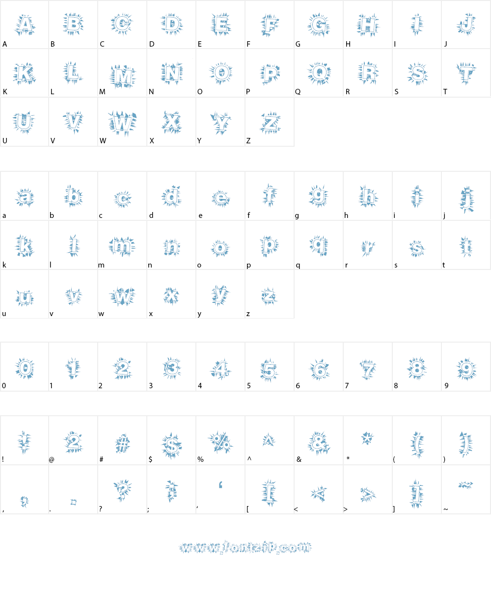 BreakAway Font Character