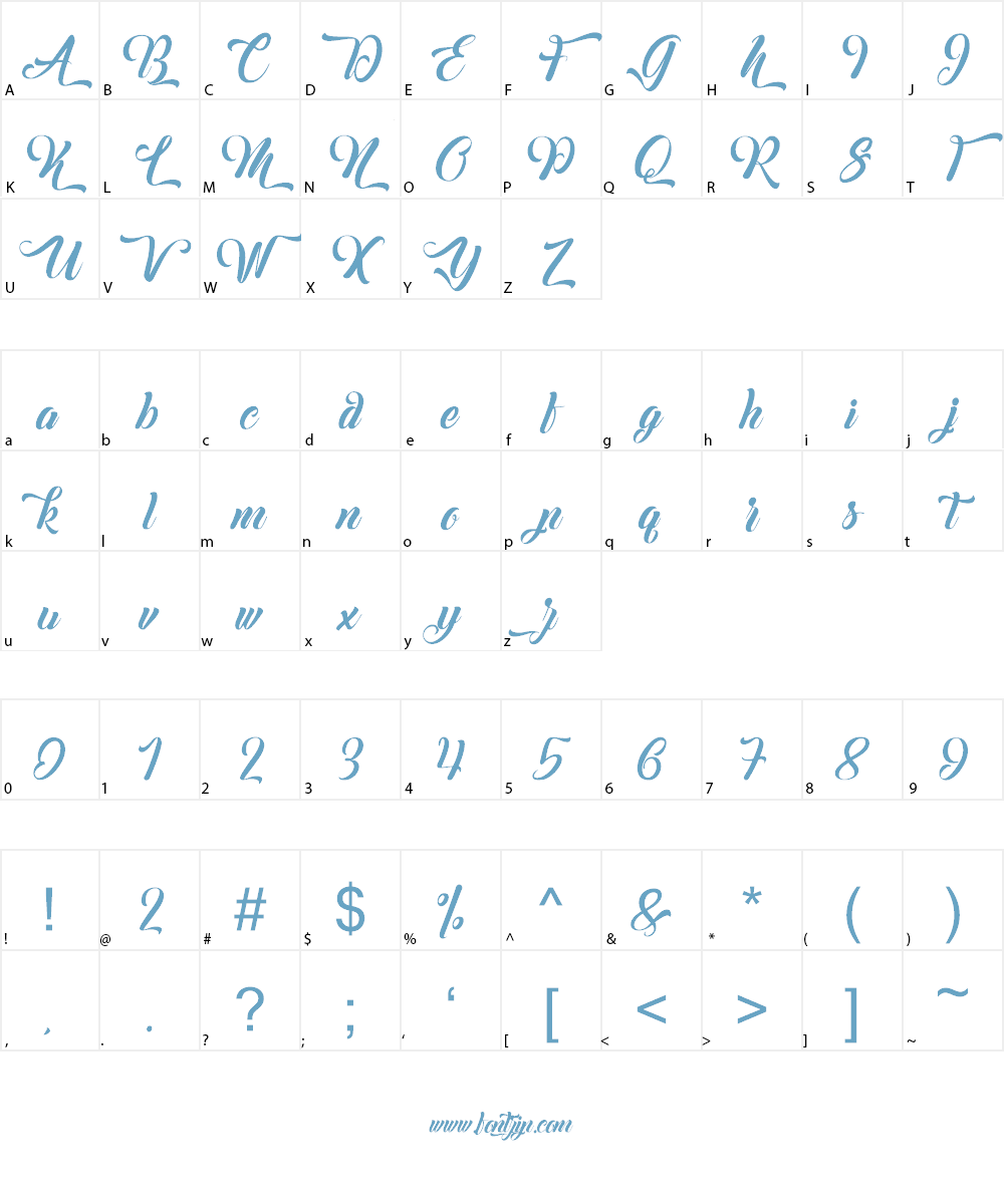 Margueritas Font Character