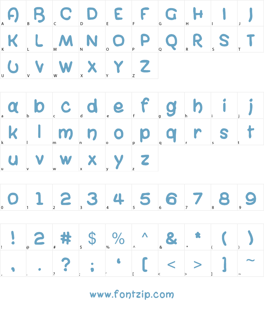 bangarang Font Character