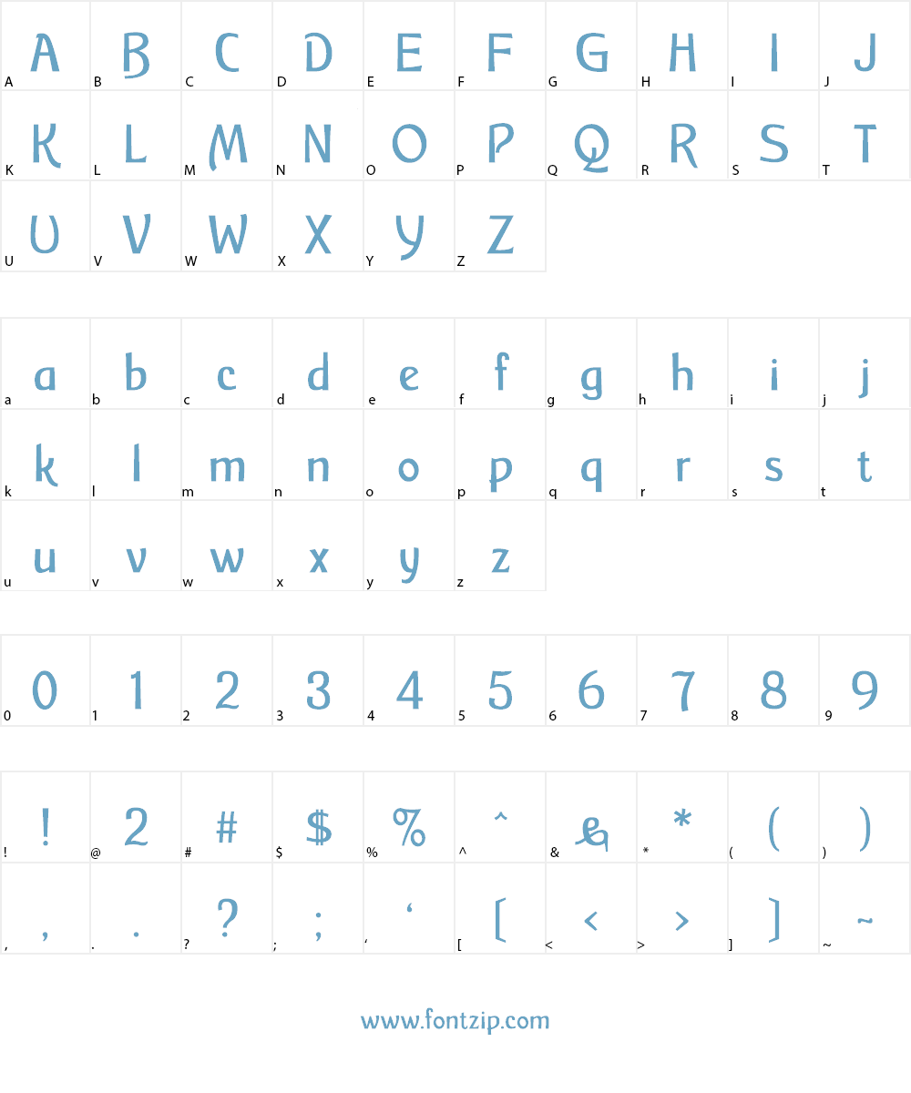 Childs Sans Font Character