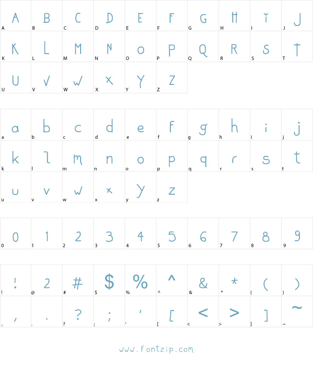 drawnland Font Character