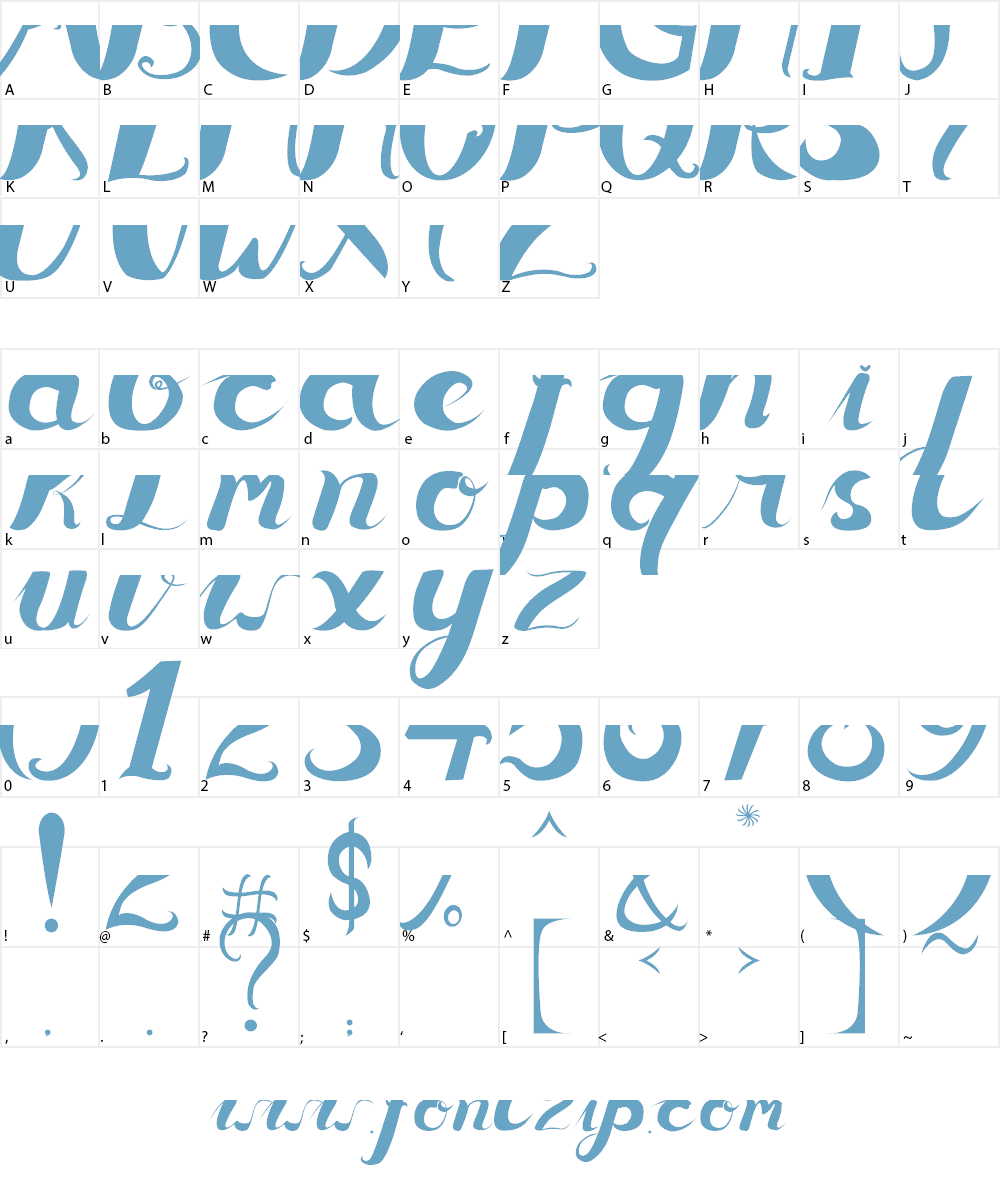 ceicillia16121 Font Character