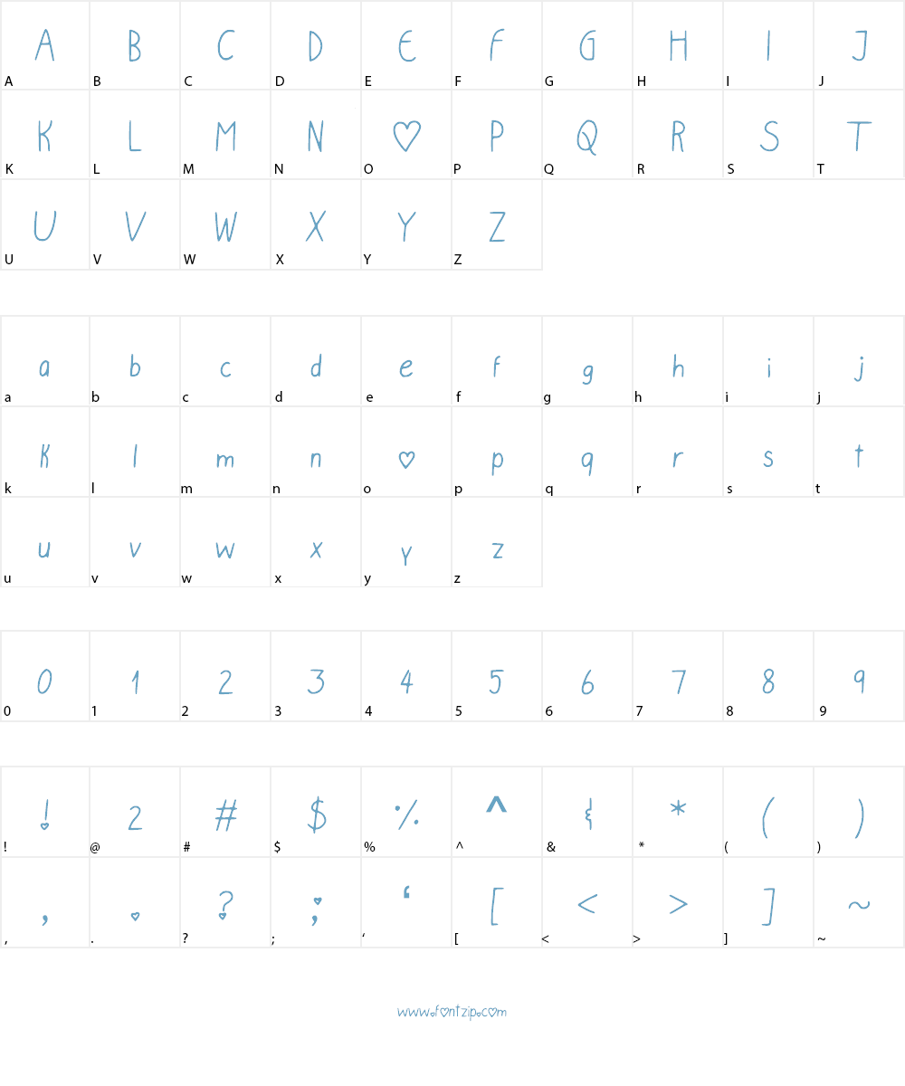 A_trip_to_Paris Font Character