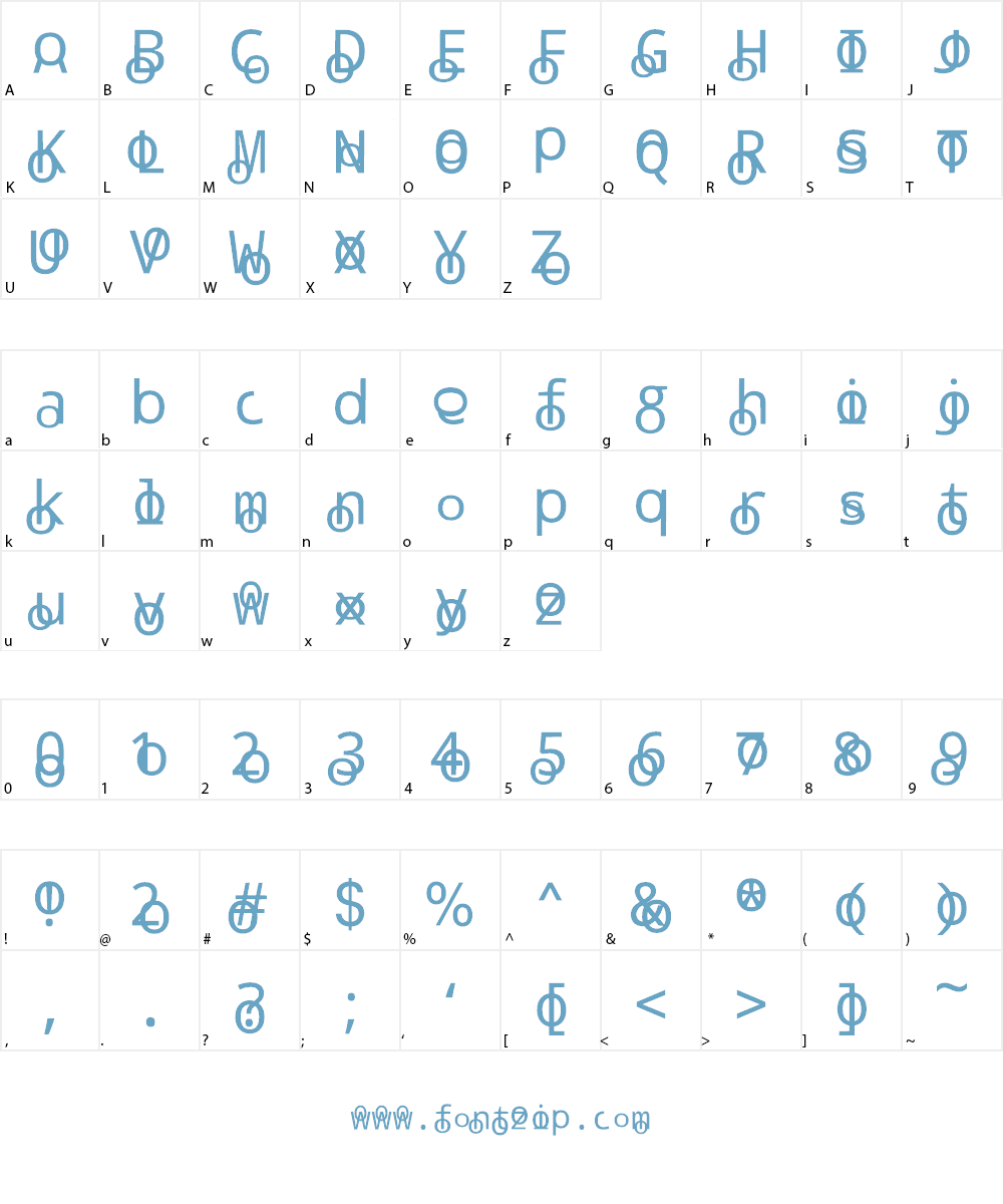 circules Font Character