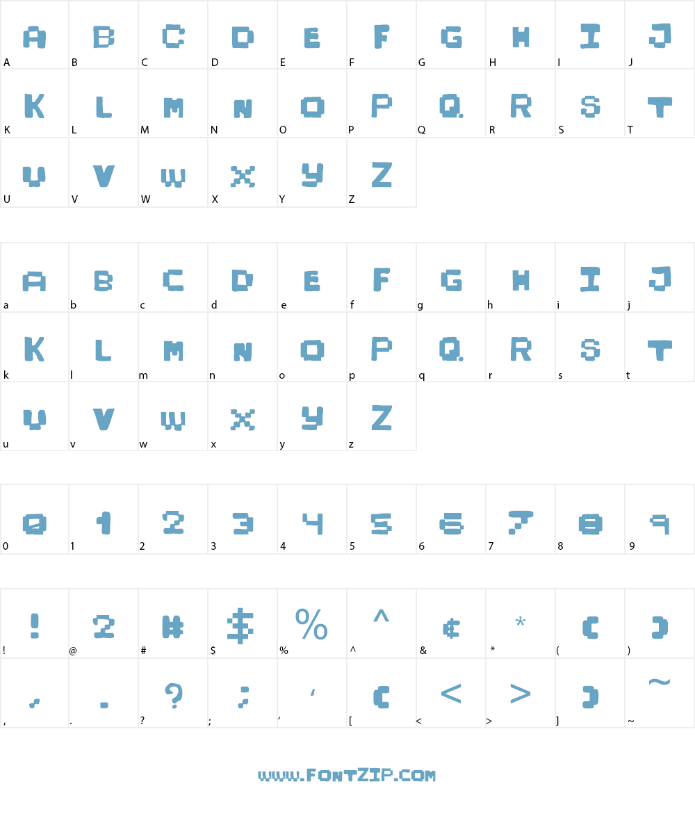 KidPixies Font Character